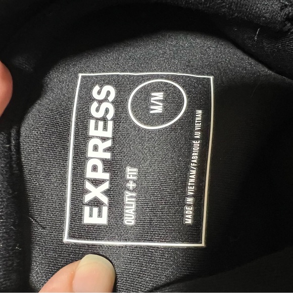 Express Black Hoodie with Reflective Details - Picture 9 of 10